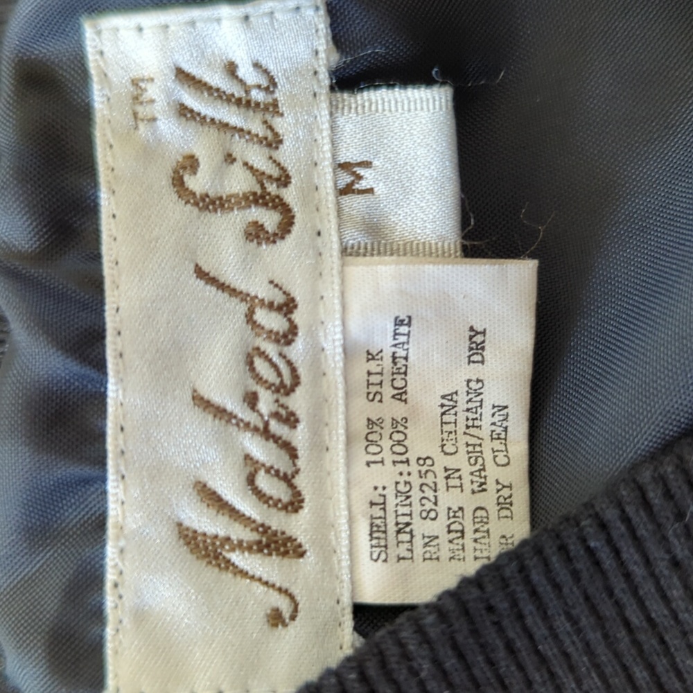 Vintage naked Silk zip up jacket - Picture 4 of 7